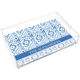Shades of Blue Damask Lucite Tray Image 4 of 4